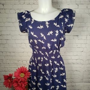 Birds print dress